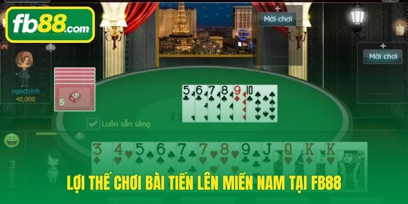 Chơi tiến lên miền Nam online tại FB88 đối thủ thật và chia bài