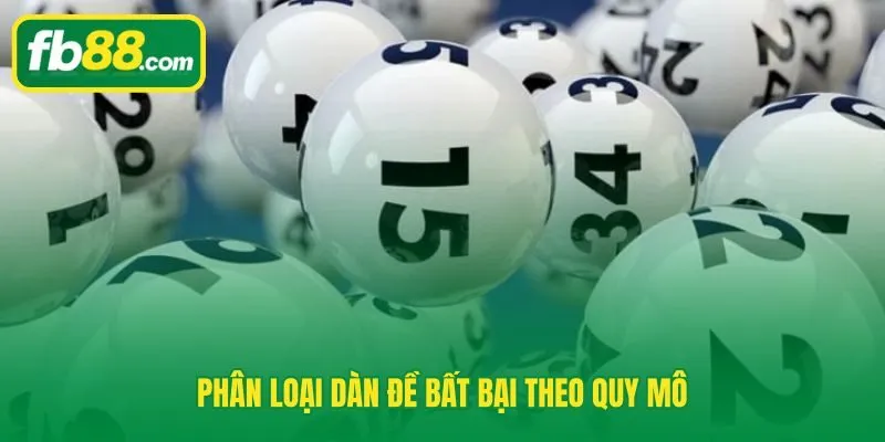 Dàn đề lô đề bất bại phân theo quy mô từ 10 đến 60 con